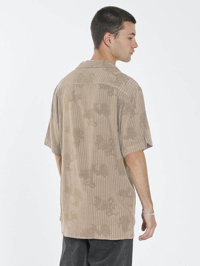 Engineered For Happiness Bowling Shirt - Desert