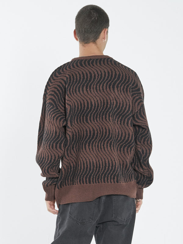 Paradise On Repeat Crew Knit - Washed Cocoa