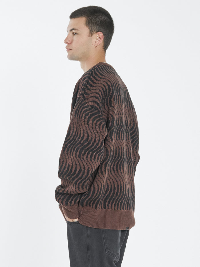 Paradise On Repeat Crew Knit - Washed Cocoa
