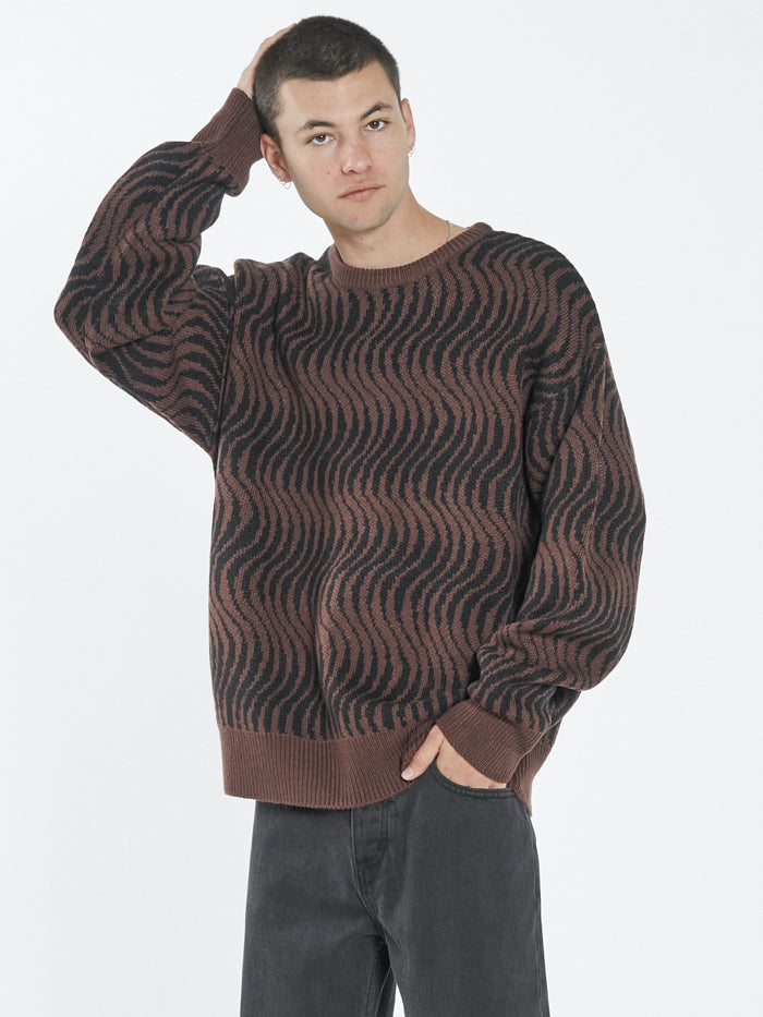 Paradise On Repeat Crew Knit - Washed Cocoa