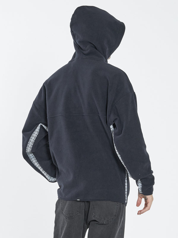 Euphoria Polar Fleece Slouch Pull On Hood - Dark Navy