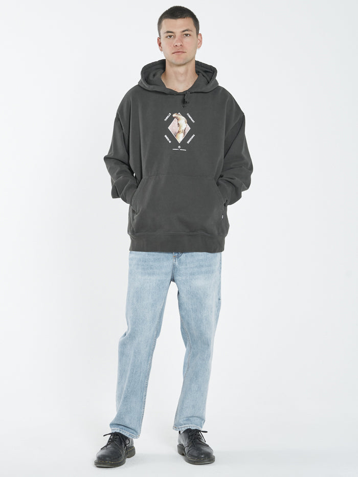 Delirium Slouch Pull On Hood - Oil Green