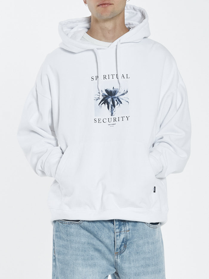Spiritual Security Slouch Pull On Hood - White