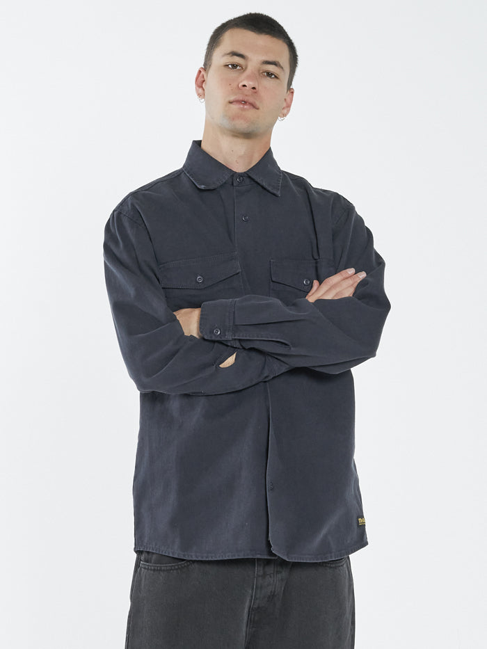 Thrills Union Work Shirt - True Navy