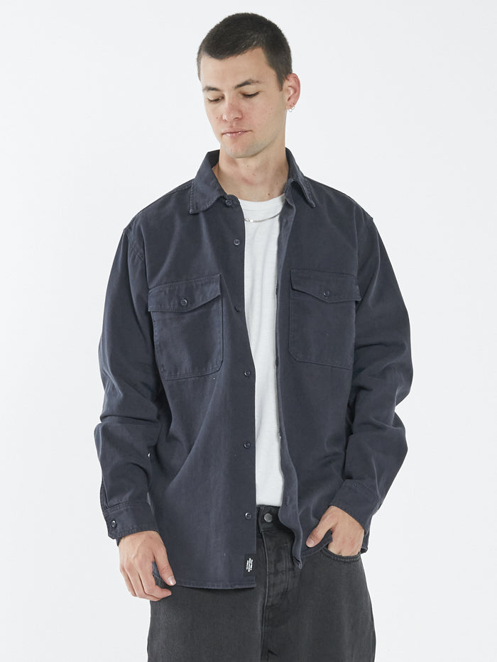 Thrills Union Work Shirt - True Navy