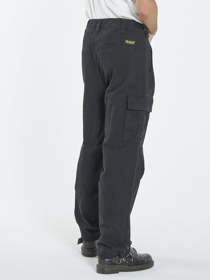 Thrills Union Slacker Cargo Pant - Black
