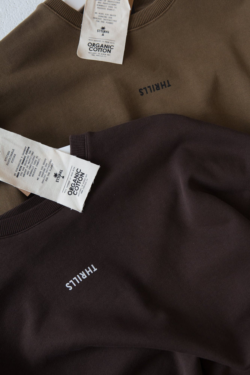 Minimal Thrills Relaxed Tee - Postal Brown