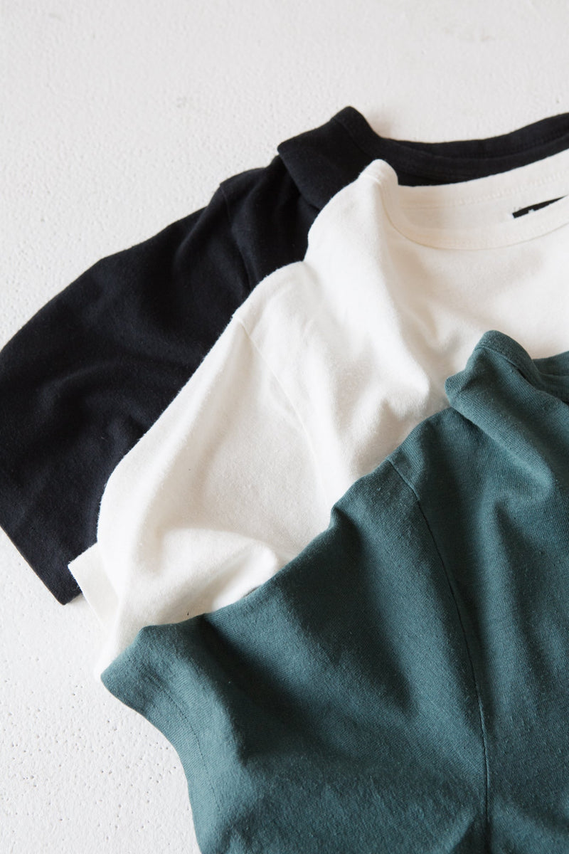 Hemp Heavyweight  Box Tee - Vintage Teal