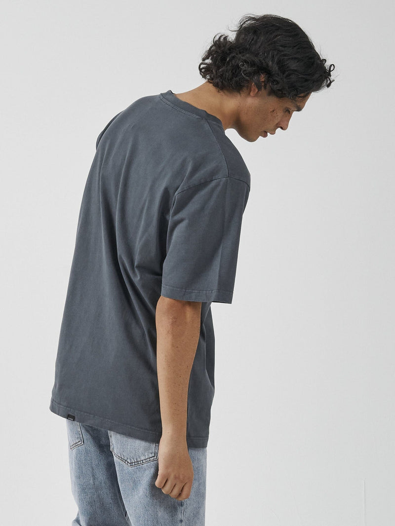 Thrills Union Oversize Fit Pocket Tee - Petrol