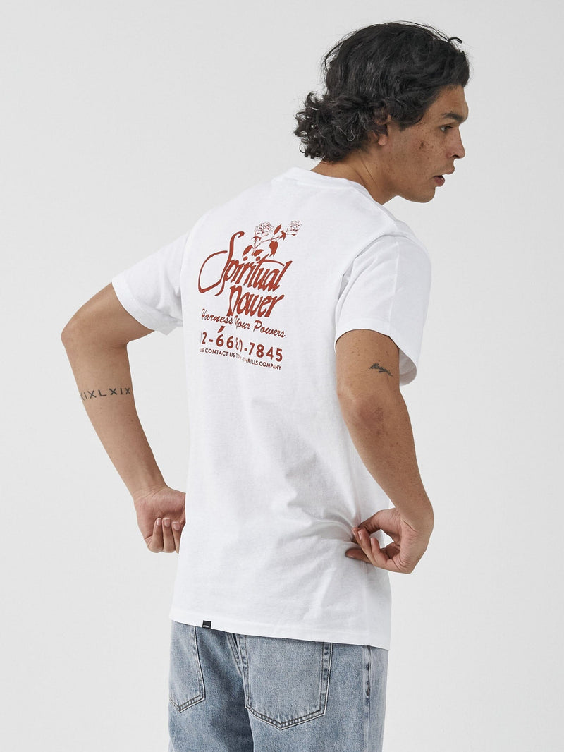 Harness Your Powers Merch Fit Tee - White