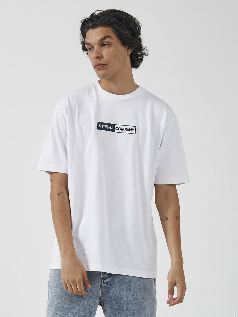 Positive No Negative Oversize Fit Tee - White