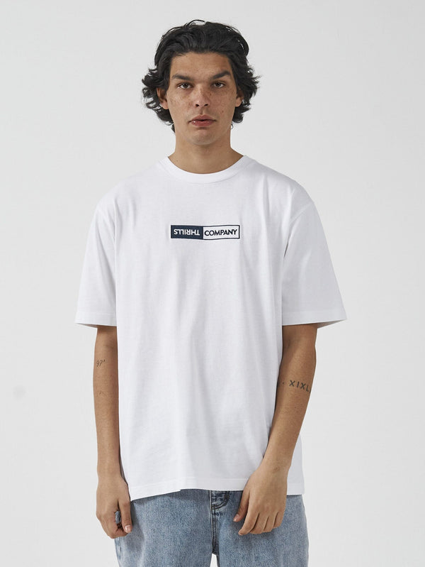 Positive No Negative Oversize Fit Tee - White
