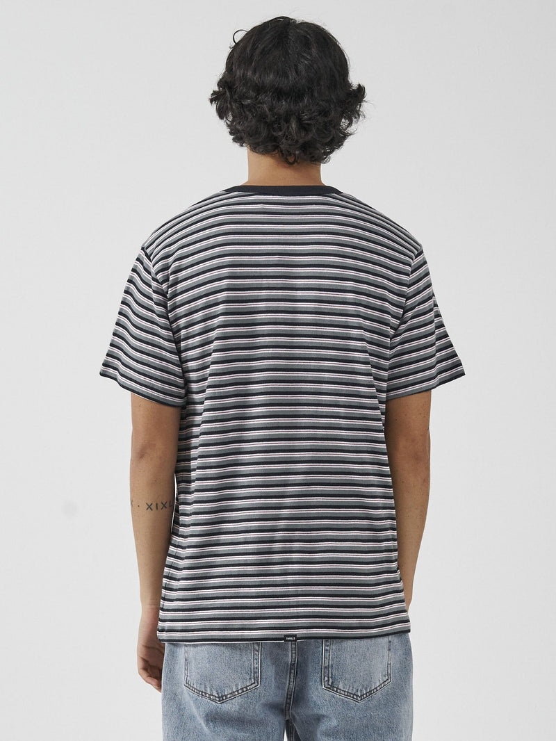 Knowledge Stripe Merch Fit Pocket Tee - Total Eclipse