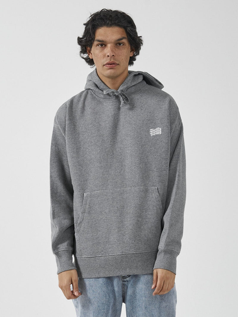 Forever Thrills Slouch Pull On Hood - Dark Charcoal Marle