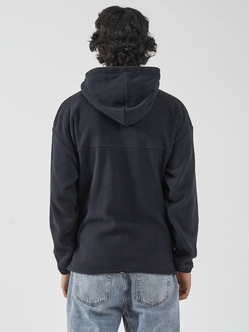 Positive No Negative Polar Fleece Slouch Hood - Dark Navy