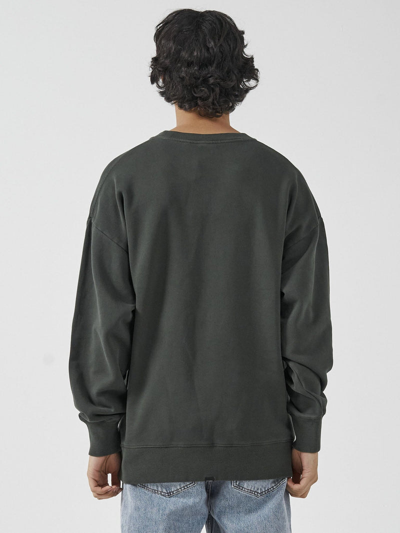 Engineered For Speed Slouch Crew Neck Fleece - Oil Green