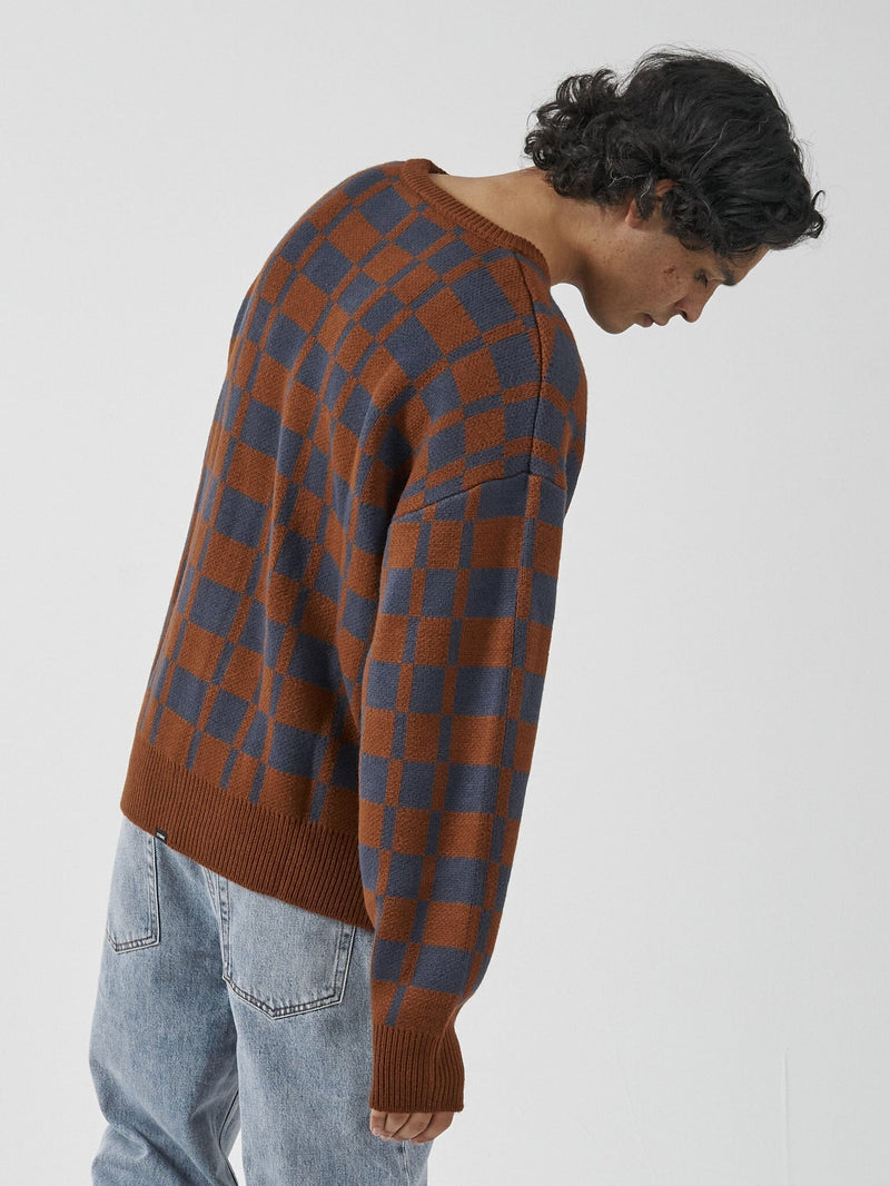 Revel Crew Knit - Tortoise Shell