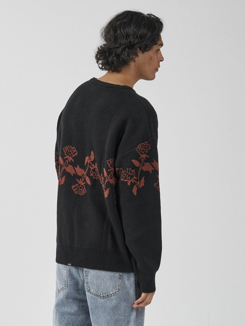 Harness Your Powers Crew Knit - Black