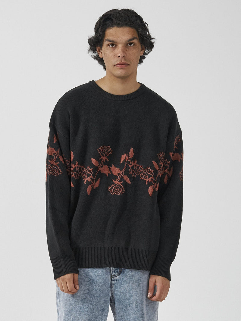 Harness Your Powers Crew Knit - Black