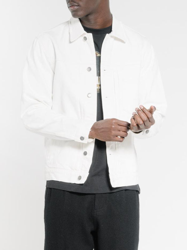 Ryder Oversized Denim Jacket  - Optic White