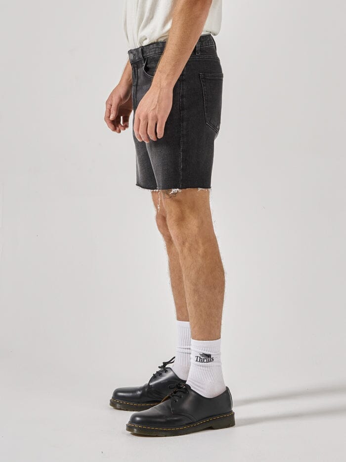 Mandude Denim Short - Smoke Black