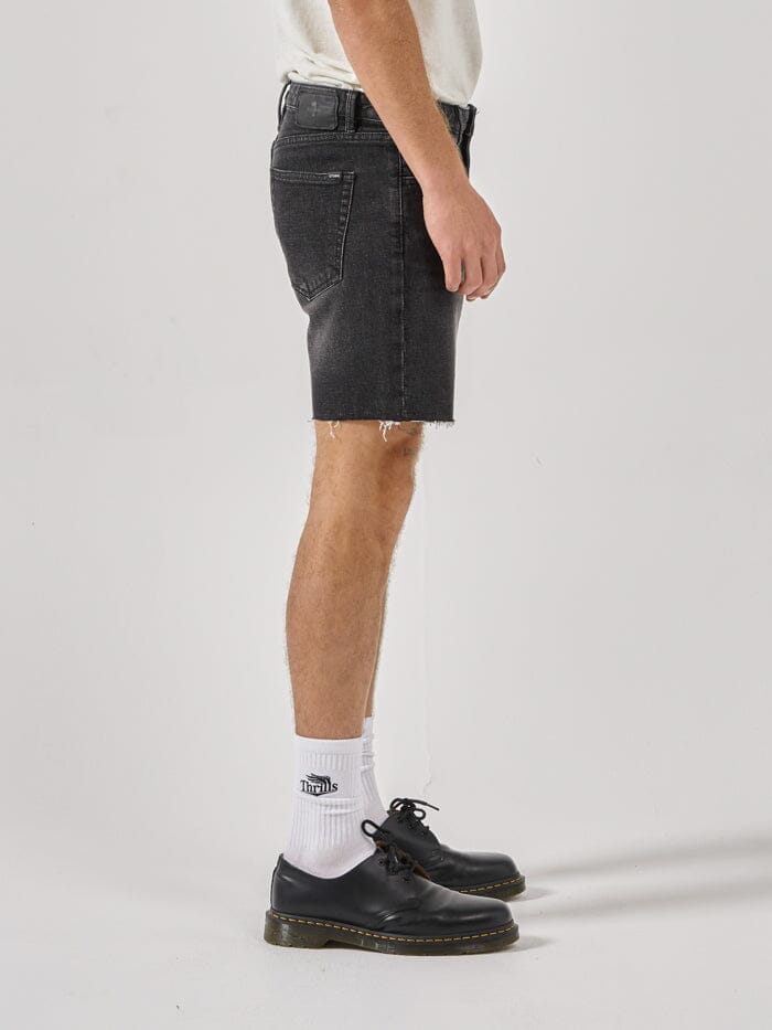 Mandude Denim Short - Smoke Black