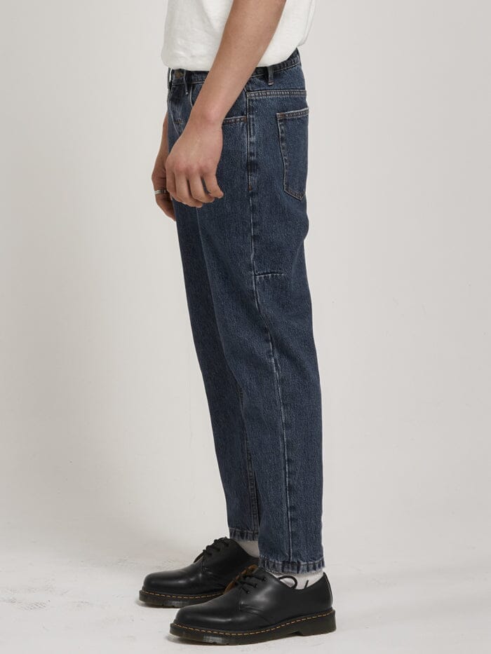 Chopped Denim Jean - Worn In Blue