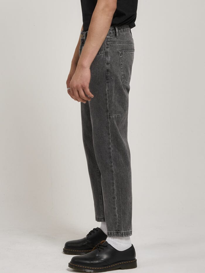 Chopped Denim Jean - Asphalt Grey