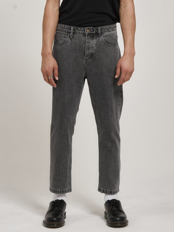 Chopped Denim Jean - Asphalt Grey