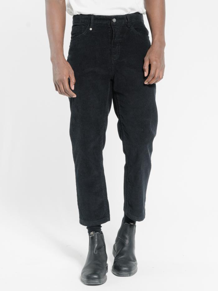 Chopped Corduroy Jean - Black