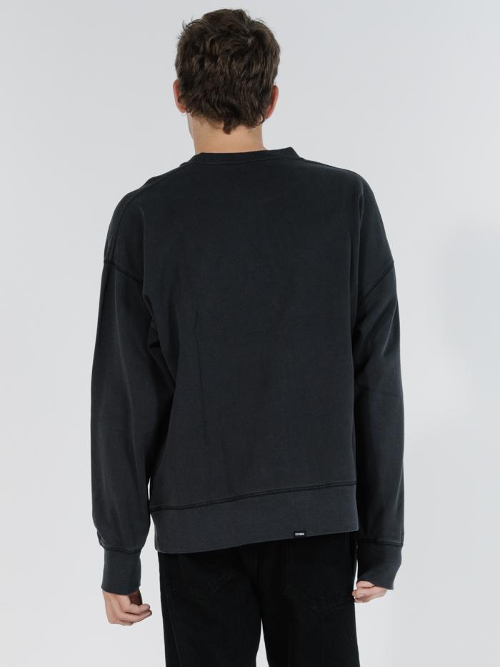 Tonal Thrills Company Slouch Fit Crew - Heritage Black