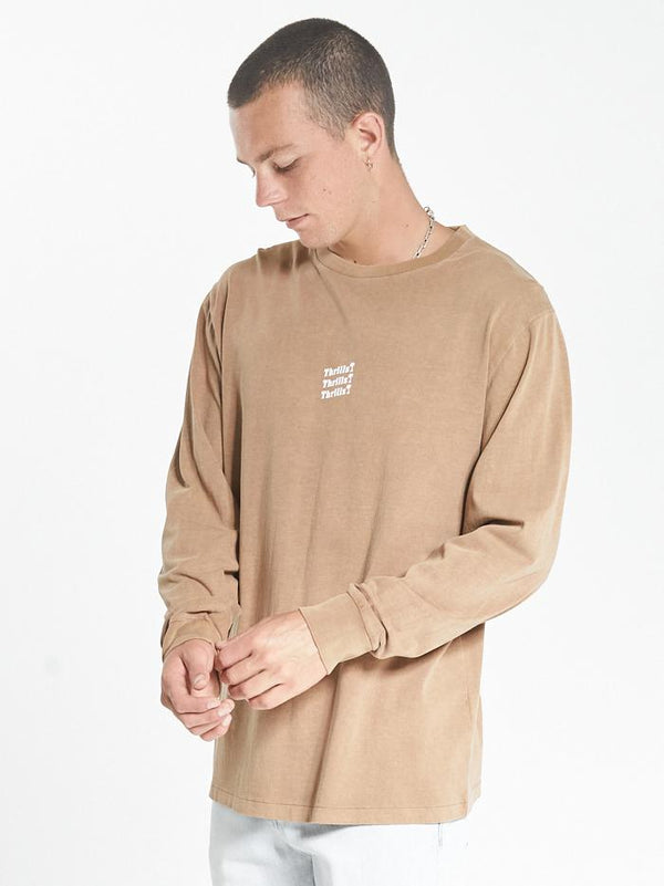 Thrills Unlimited Merch Fit Long Sleeve Tee - Tobacco
