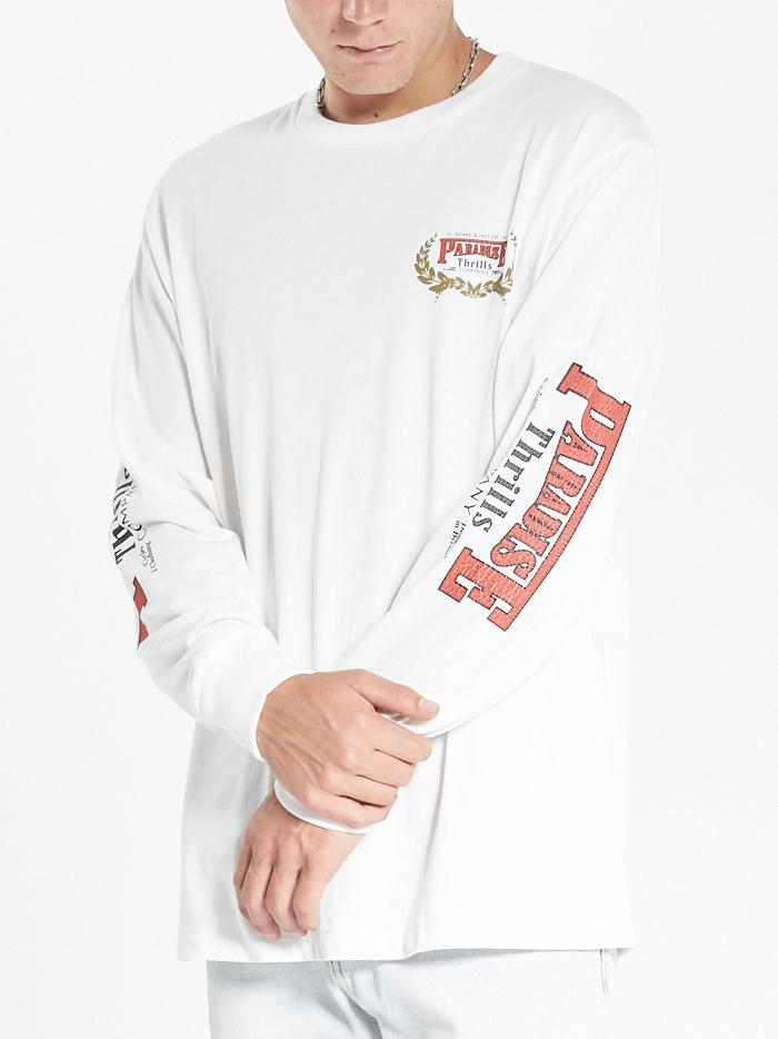 Speed Wreath Merch Fit Long Sleeve Tee - Dirty White| Thrills Co. USA ...