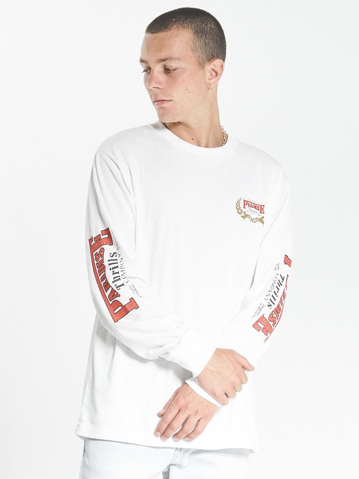 Speed Wreath Merch Fit Long Sleeve Tee - Dirty White