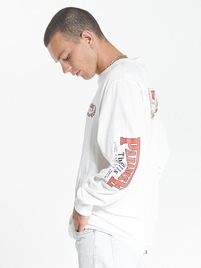 Speed Wreath Merch Fit Long Sleeve Tee - Dirty White