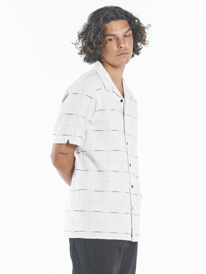 Non Sense Bowling Shirt - Heritage White