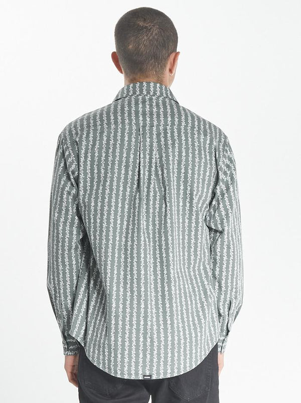 Wallflower Oversized Long Sleeve Shirt - Lume Green