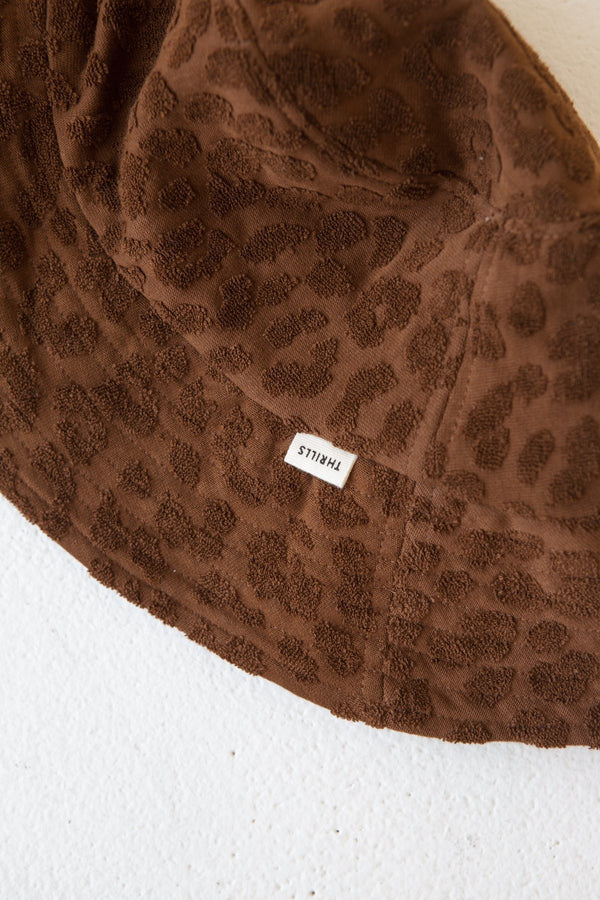 Panthera Towelling Bucket Hat - Tobacco