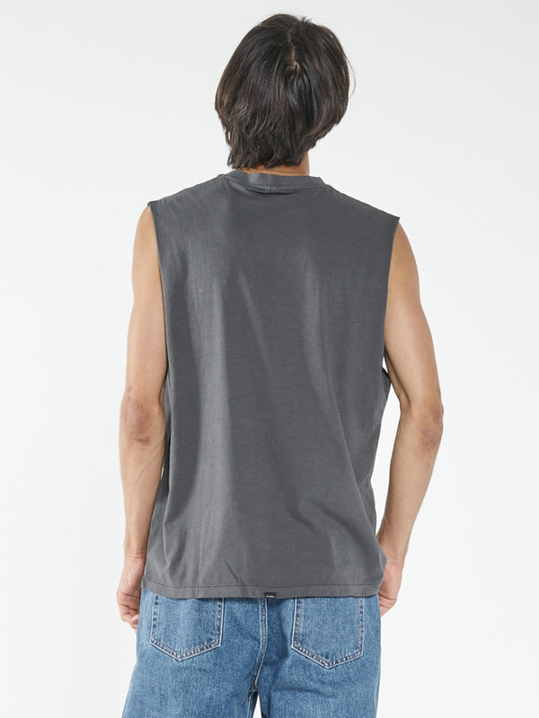 Minimal Thrills Merch Fit Muscle Tee - Merch Black
