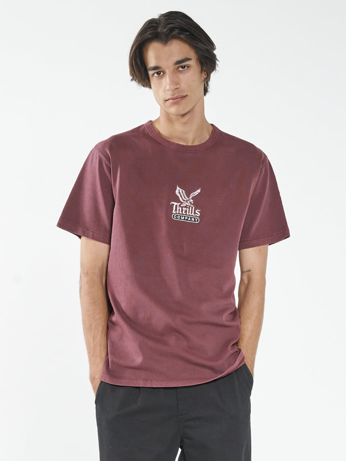 Landed Merch Fit Tee - Blood Red