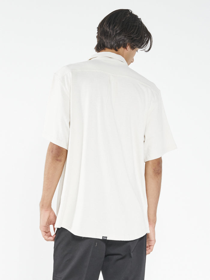 Hemp Thrills Oversize Short Sleeve Jersey Shirt - Unbleached