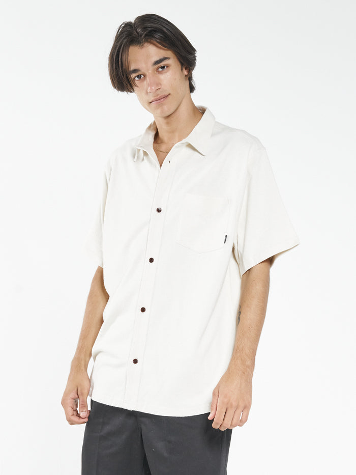 Hemp Thrills Oversize Short Sleeve Jersey Shirt - Unbleached