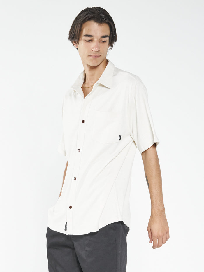 Hemp Thrills Oversize Short Sleeve Jersey Shirt - Unbleached