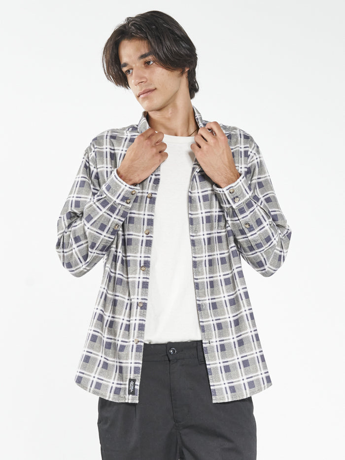 Control Flannel Shirt - Navy