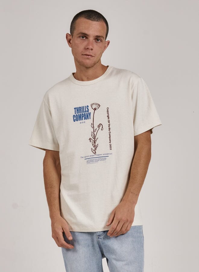 Hemp Natural Effects Merch Fit Tee - Unbleached