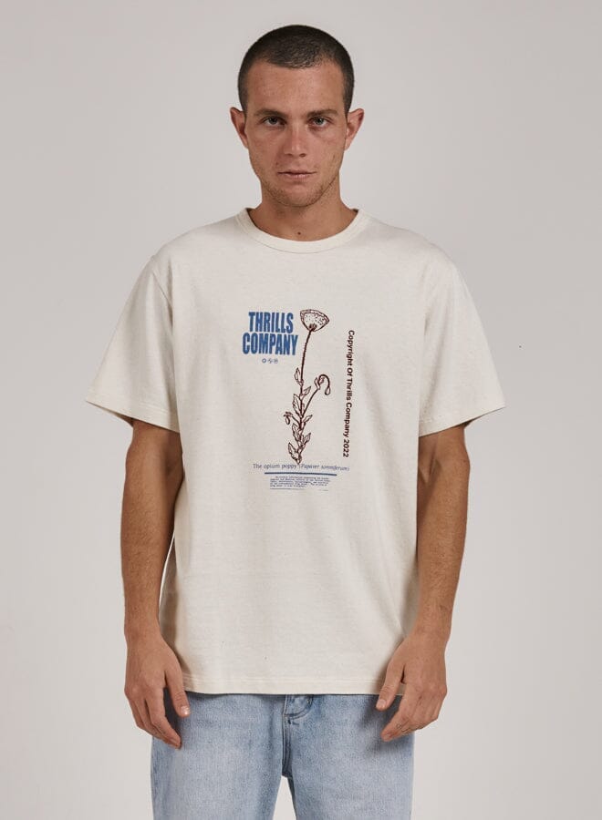 Hemp Natural Effects Merch Fit Tee - Unbleached