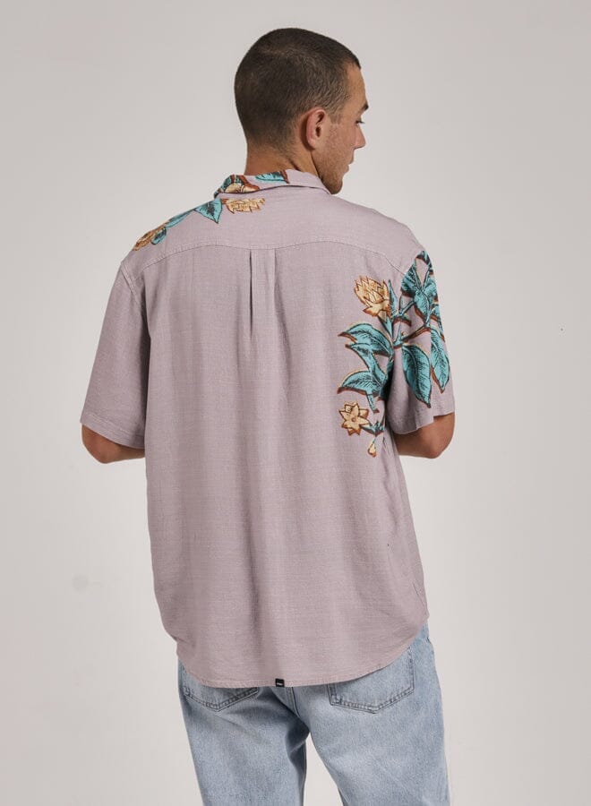 Healing Properties Short Sleeve Shirt - Plum