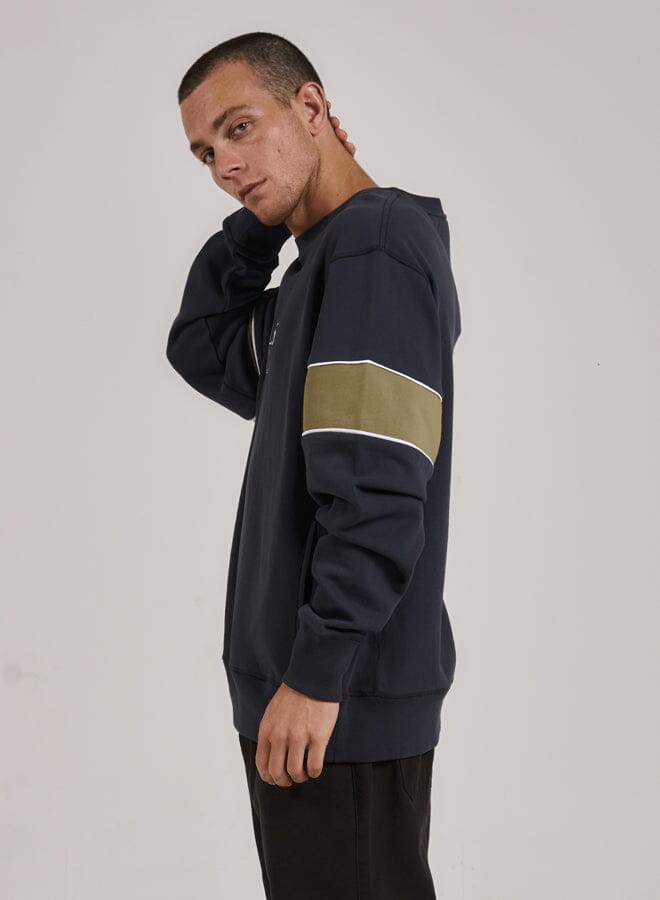 Bad Habits Club Oversize Fit Crew - Total Eclipse