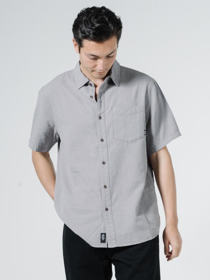 Dril Short Sleeve Shirt - Washed Grey