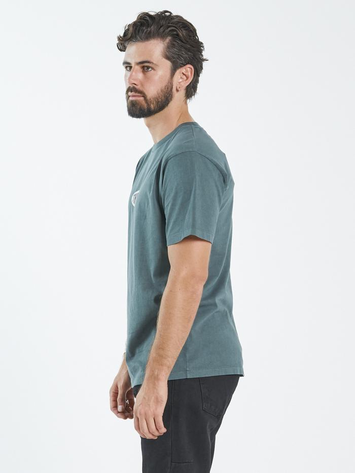 Two Tone Merch Fit Tee - Vintage Teal